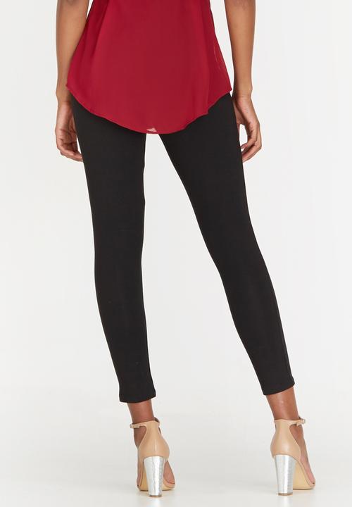 Cherry Melon - Maternity Leggings Full Length - Black