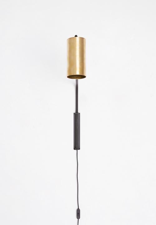 Emerging Creatives - Alberta swing arm lamp - black & brass