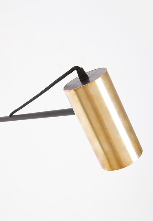 Emerging Creatives - Alberta swing arm lamp - black & brass