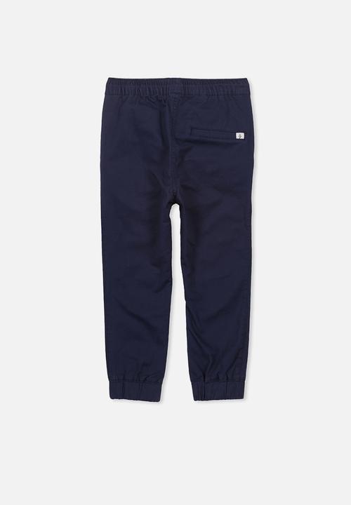 Cotton On - Logan cuffed pant - navy