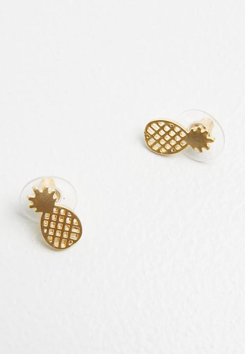 Pop Candy - Pineapple earrings set - gold