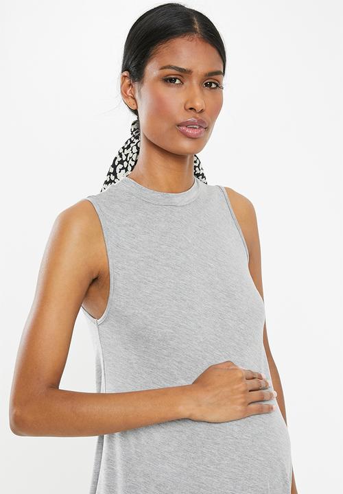 Superbalist - Asymmetrical drape dress - grey