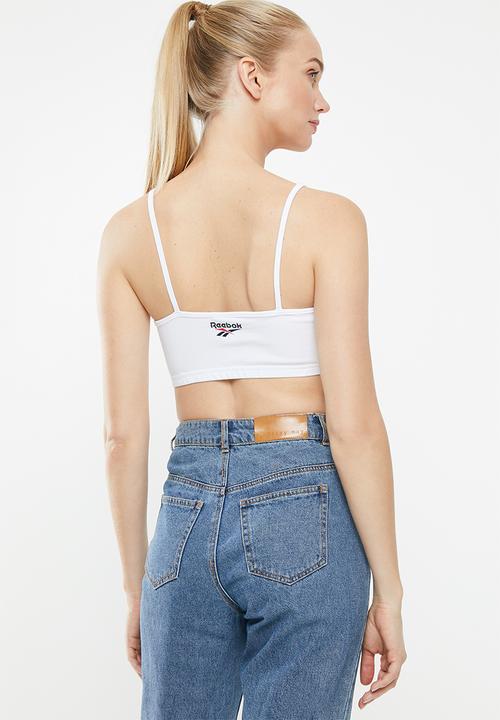 Reebok - Classics big logo bra - white