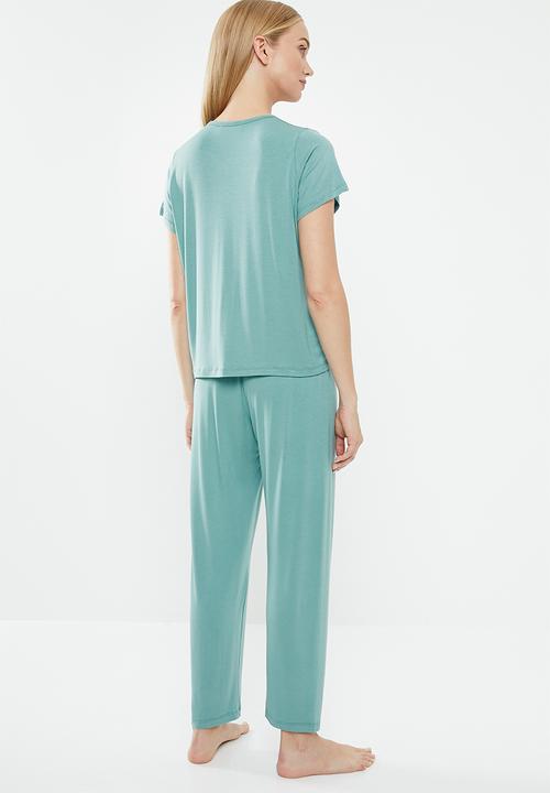 Superbalist - Sleep tee & pants set - green