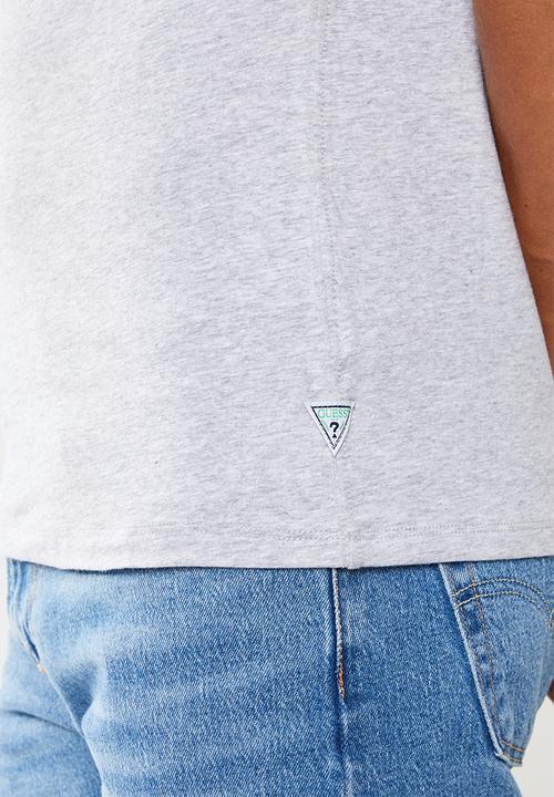 GUESS - Guess triangle rubber tee - grey