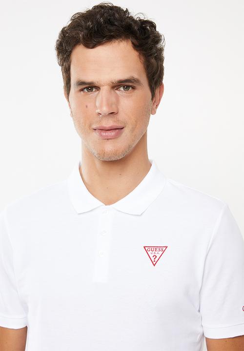 GUESS - Guess classic polo - white