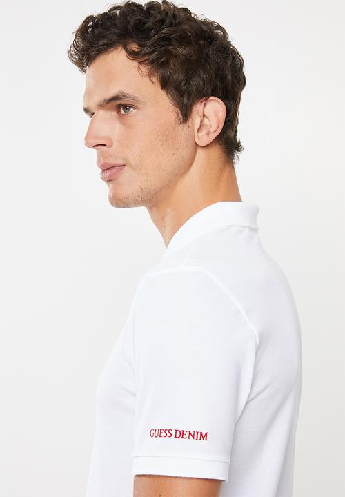 GUESS - Guess classic polo - white