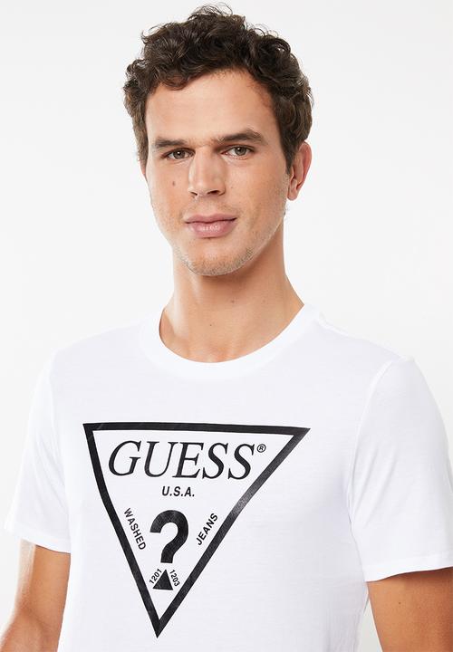 GUESS - Iconic triangle tee - white