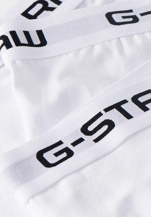 G-STAR - Classic trunk 3 pack - white