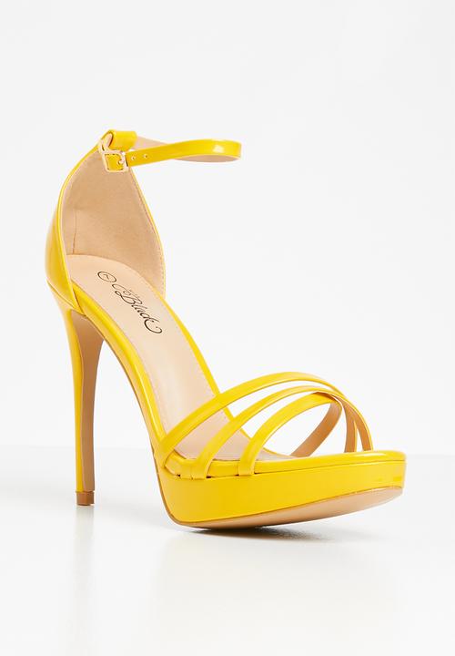 Miss Black - Lerato heel - yellow