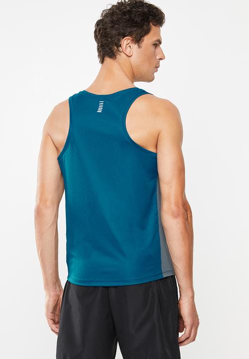 Under Armour - Ua training cotton crew - blue & grey 