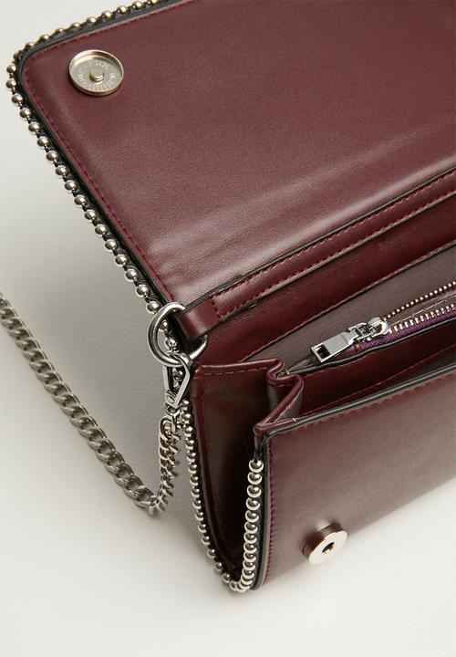 Superbalist - Stud detail bag - burgundy