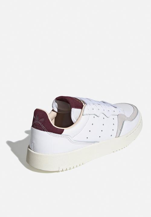 adidas Originals - Supercourt - ftwr white / maroon