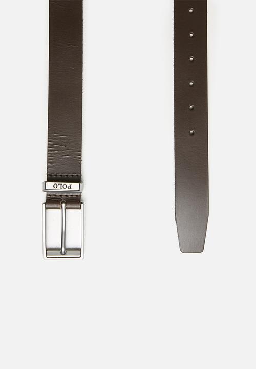 POLO - Enzo leather belt - brown