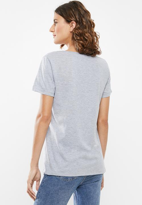 edit - 2 Pack V-neck tees - white & grey