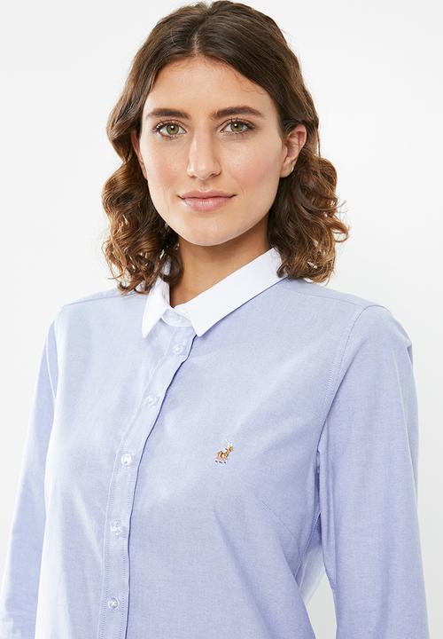 POLO - Carina oxford shirt - blue