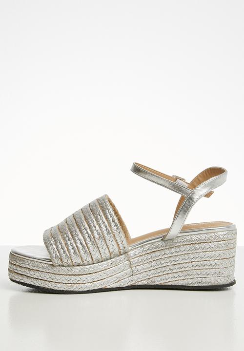 Superbalist - Corrie espadrille flatform - silver