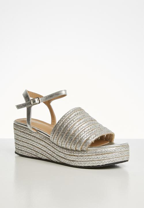 Superbalist - Corrie espadrille flatform - silver