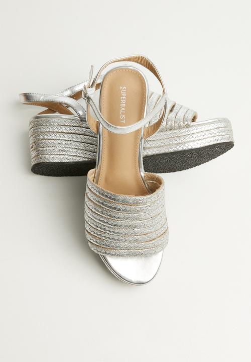Superbalist - Corrie espadrille flatform - silver