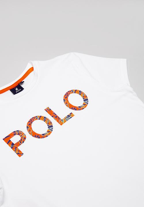 POLO - Girls Jessica printed tee - white