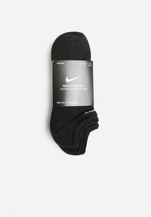 Nike - Everyday cushion no show socks - black