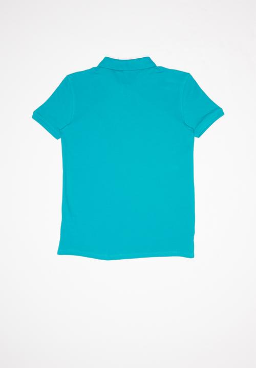POLO - Boys Austin short sleeve golfer - turquoise