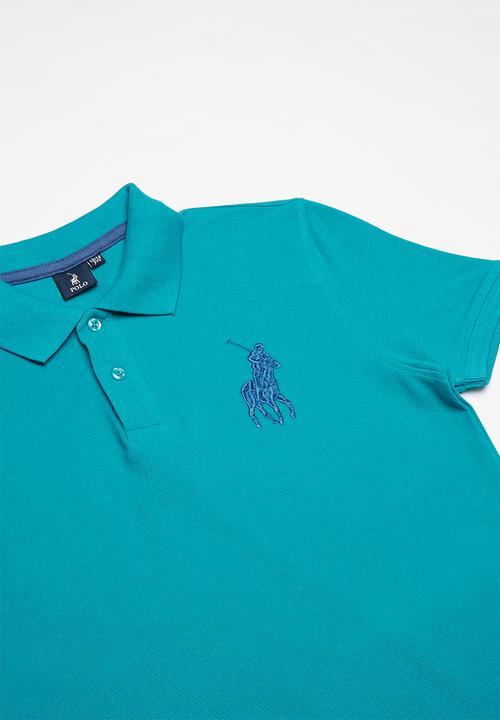 POLO - Boys Austin short sleeve golfer - turquoise
