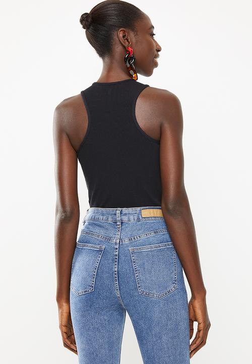 Superbalist - 2 Pack rib bodysuit - black & white