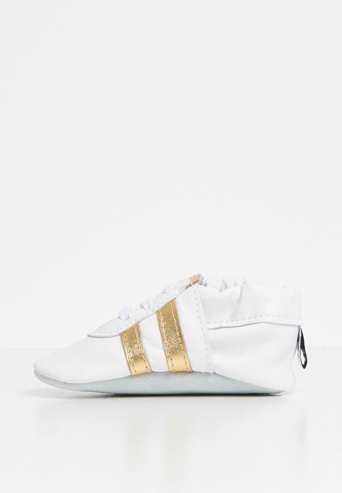shooshoos - Pot of gold sneaker - white & gold 