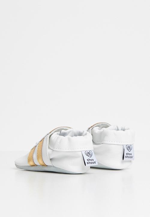 shooshoos - Pot of gold sneaker - white & gold 