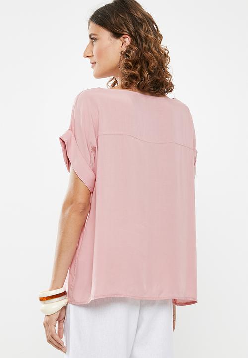 edit - Crew neck shell - pink