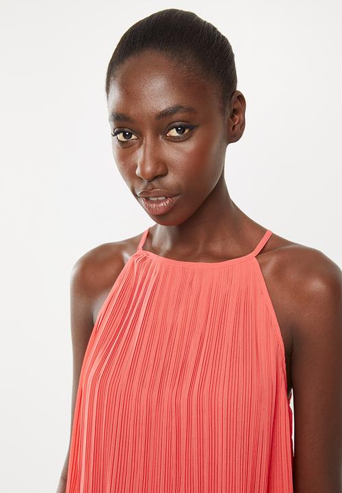 STYLE REPUBLIC - Pleated halter neck top - pink