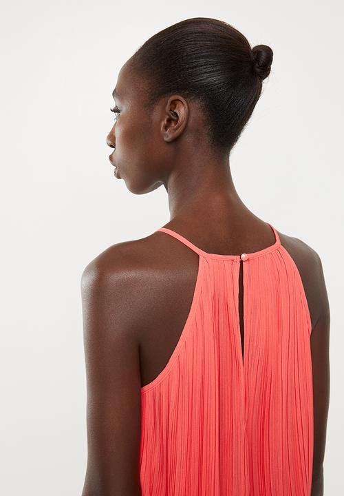 STYLE REPUBLIC - Pleated halter neck top - pink