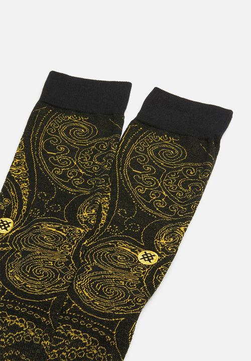 Stance Socks - Verdana socks - black & yellow 