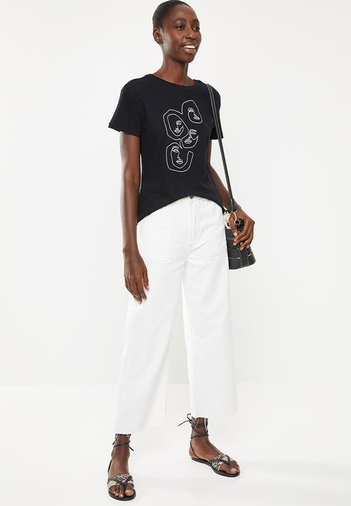 Superbalist - Printed face formation tee - black