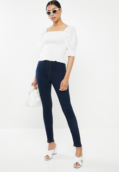 Missguided - Outlaw jegging- blue 