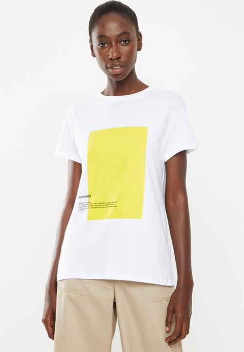 Superbalist - Printed tee - white 