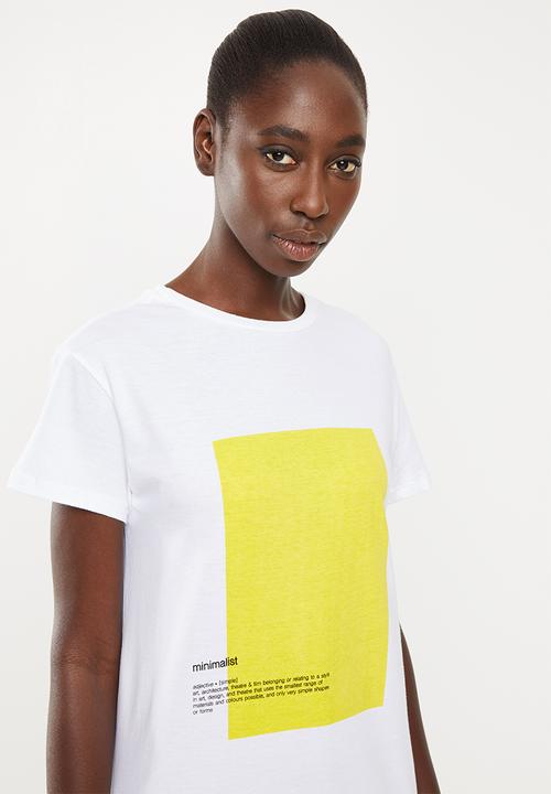 Superbalist - Printed tee - white 