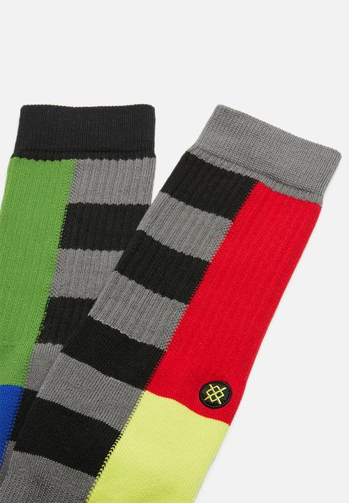 Stance Socks - Split check socks - multi