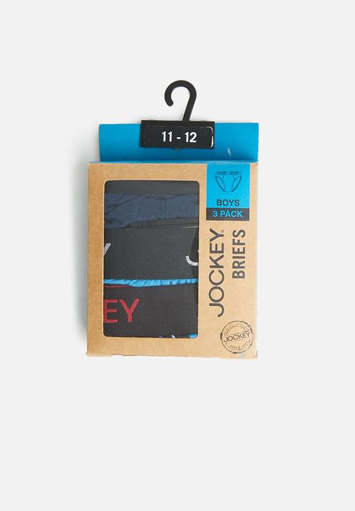 Jockey - Boys 3pack plain jockey brief