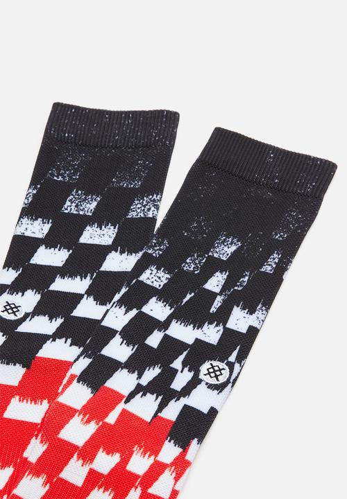 Stance Socks - Blur check socks - multi