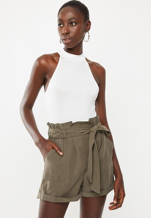 Superbalist - Viscose hi-neck bodysuit - cream