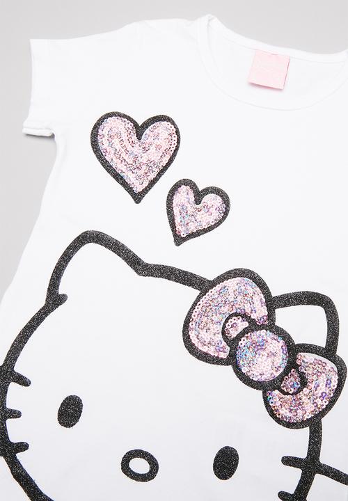 Hello Kitty - Hello Kitty sequin t-shirt - white