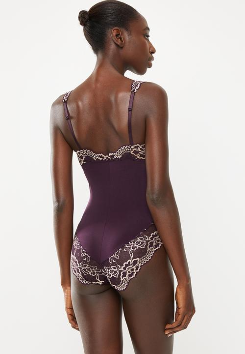 DORINA - Lianne 2 tone bodysuit - purple