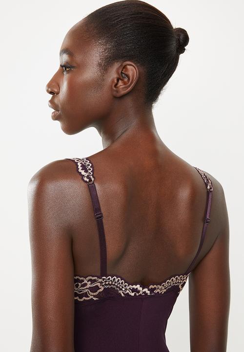 DORINA - Lianne 2 tone bodysuit - purple