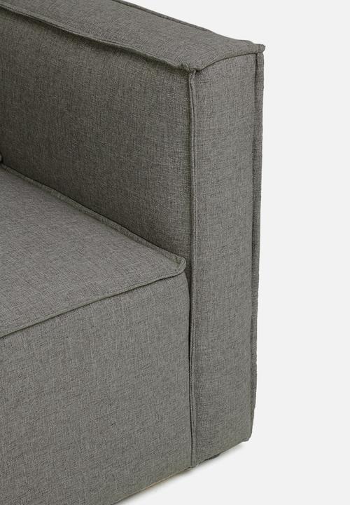 Sixth Floor - Modular corner unit - dark grey