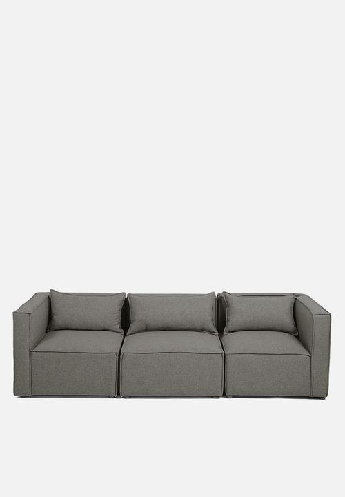 Sixth Floor - Modular corner unit - dark grey