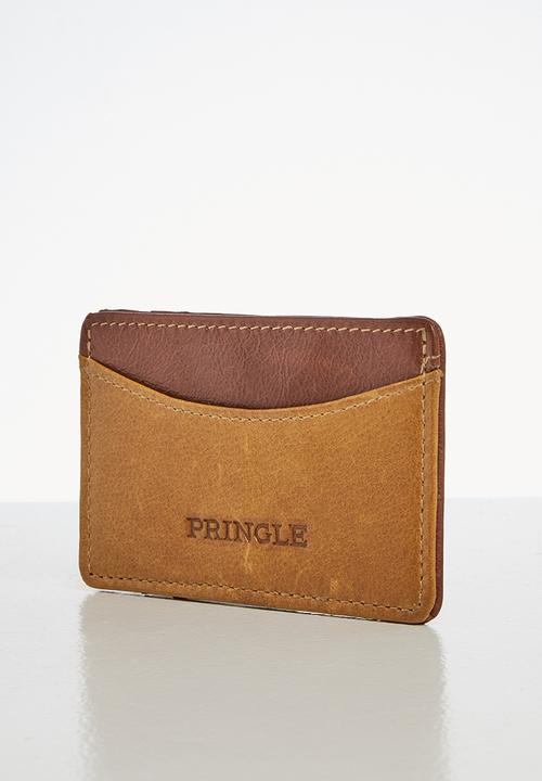 Pringle - Sam leather card holder - tan
