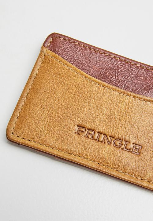 Pringle - Sam leather card holder - tan
