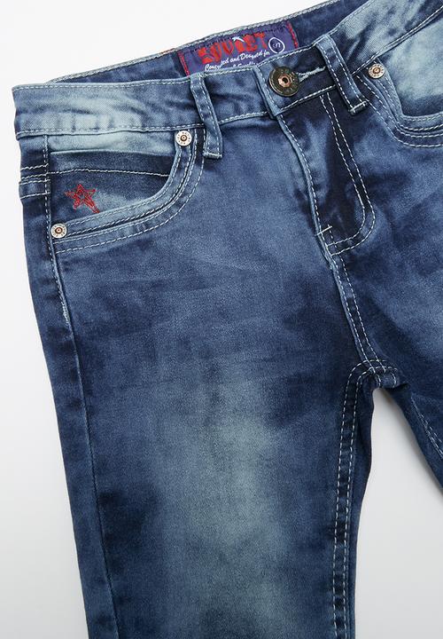 SOVIET - Boys denim short - blue